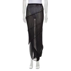 ISSEY MIYAKE Sheer Long Skirt